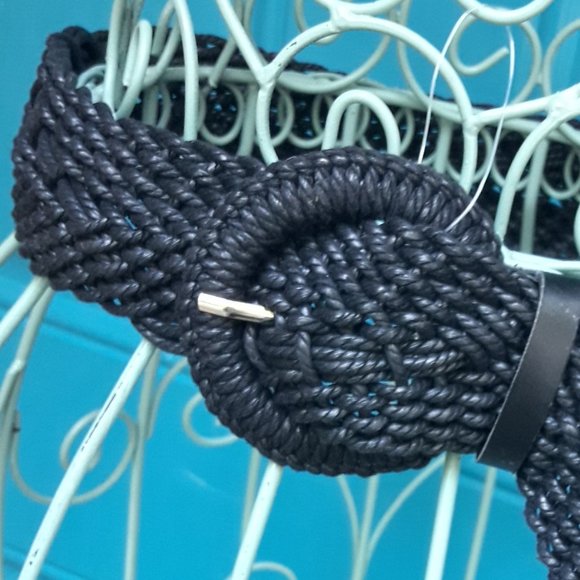 Wide Woven Belt Braided Macrame Belt Womens Vegan Rope Multi Loop Bohemian main image 13
